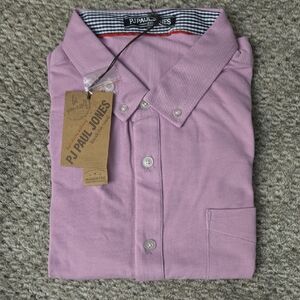 PJ Paul Jones Men's Casual Button Down Shirt - Lavender